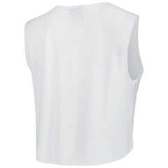 Tampa Bay Buccaneers Cuce Women's Sequin Tri-Blend Cropped Tank Top White | NFL