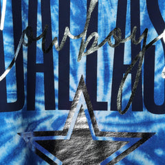 Dallas Cowboys Lauren James Women's Tie-Dye Jersey Boxy Tank Top Royal | NFL