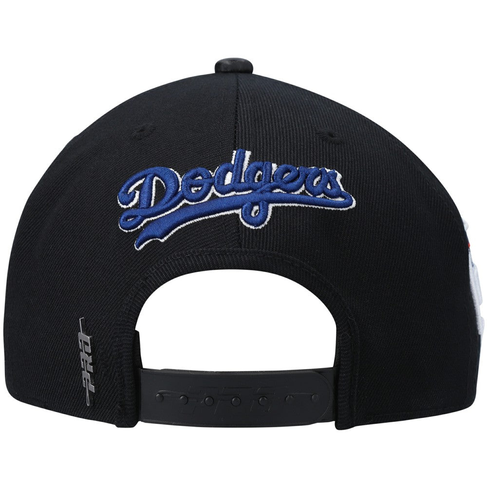 Los Angeles Dodgers Pro Standard Stacked Logo Snapback Hat - MLB