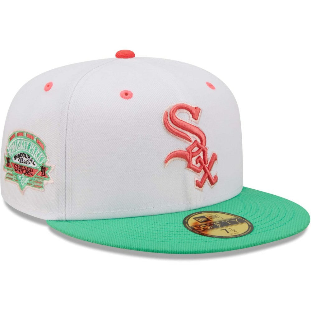 Chicago White Sox New Era Inaugural Season at Comiskey Park Watermelon Lolli 59FIFTY Fitted Hat - MLB