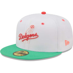 Los Angeles Dodgers New Era 50th Anniversary in Los Angeles Watermelon Lolli 59FIFTY Fitted Hat - MLB