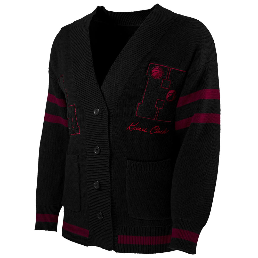 Miami Heat NBA x Keiser Clark No Caller ID Button-Up Cardigan Black/Red - NBA