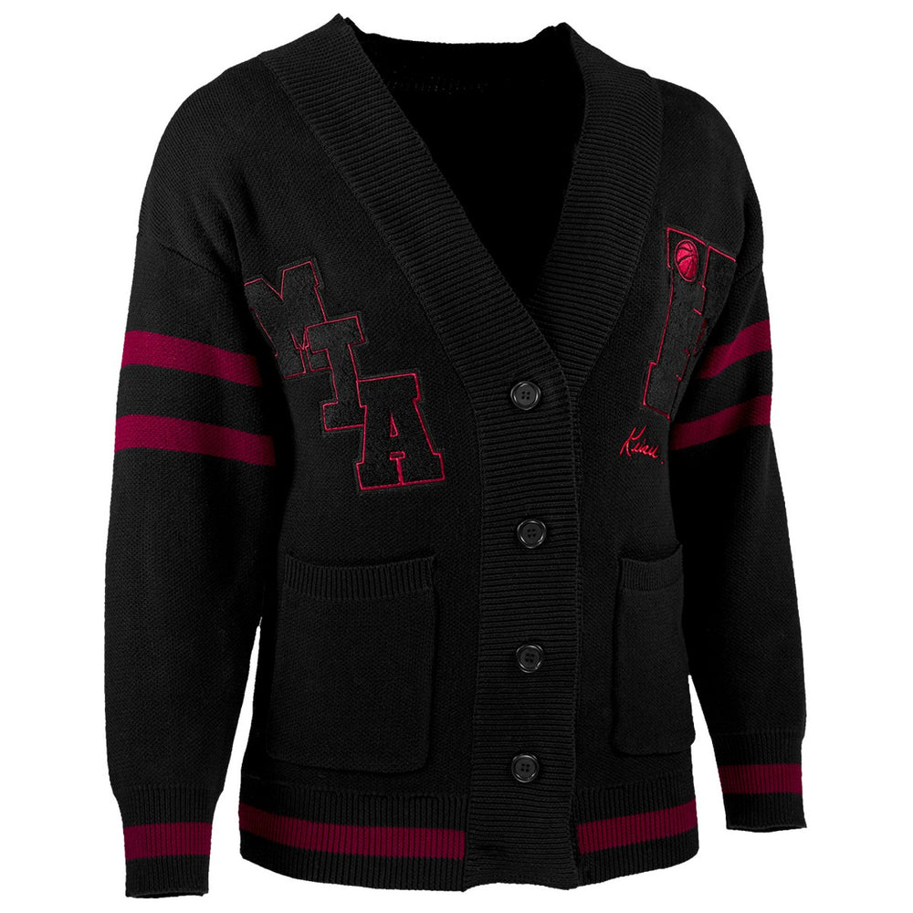 Miami Heat NBA x Keiser Clark No Caller ID Button-Up Cardigan Black/Red - NBA
