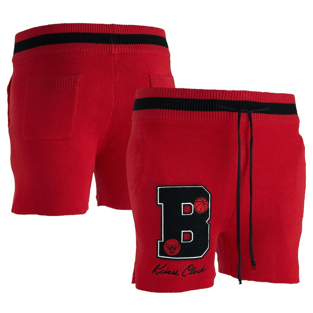 Chicago Bulls NBA x Keiser Clark No Caller ID Knit Shorts Red/Black - NBA
