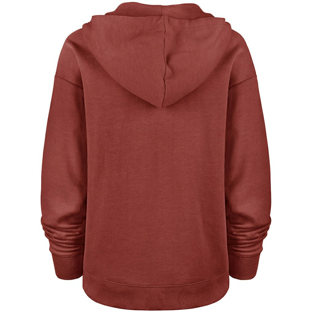 Washington Commanders '47 Women's Color Rise Kennedy Pullover V-Neck Hoodie Heathered Burgundy | 47 brand