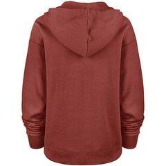 Washington Commanders '47 Women's Color Rise Kennedy Pullover V-Neck Hoodie Heathered Burgundy | 47 brand