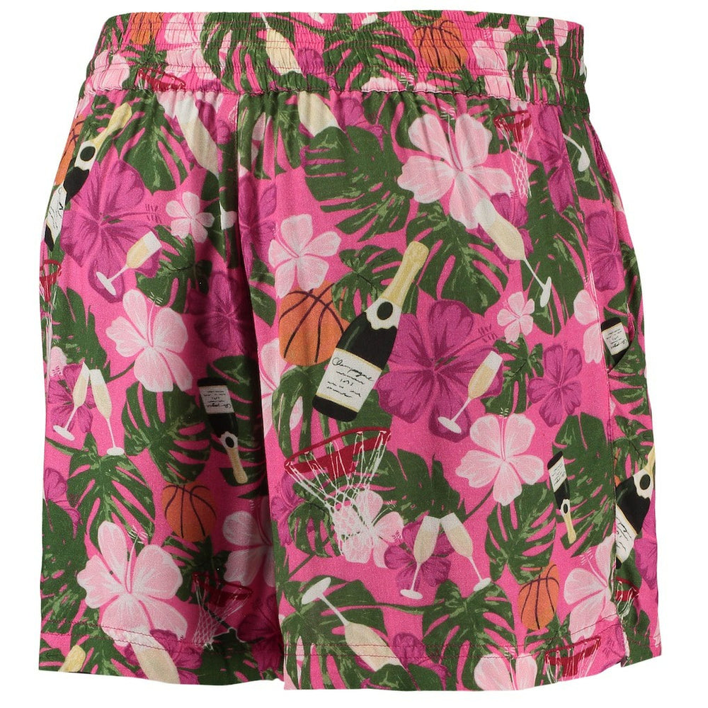 Chicago Bulls Lusso Women's Finley-Frankie Party Top & Shorts Set Pink - NBA