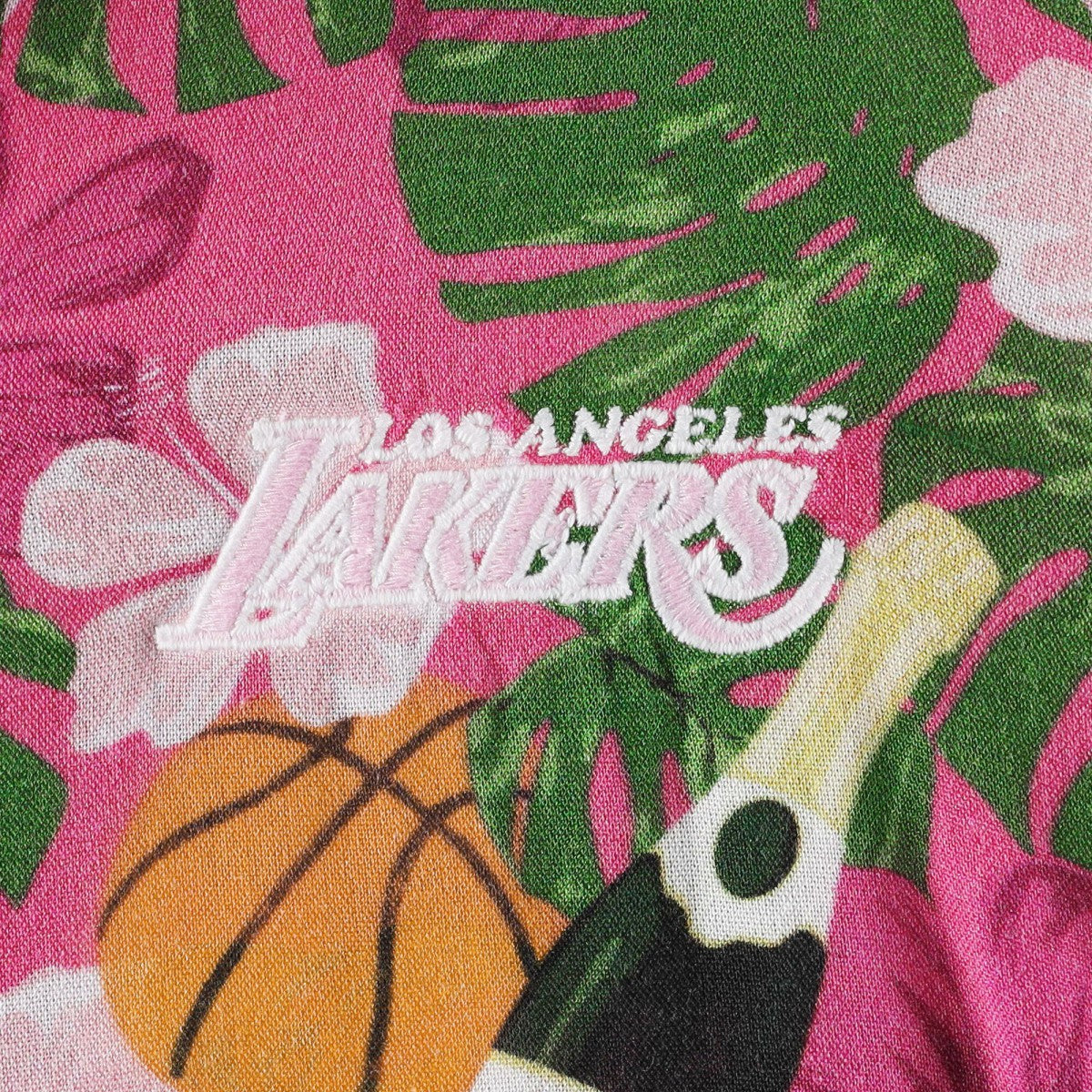 Los Angeles Lakers Lusso Women's Finley-Frankie Party Top & Shorts Set Pink - NBA