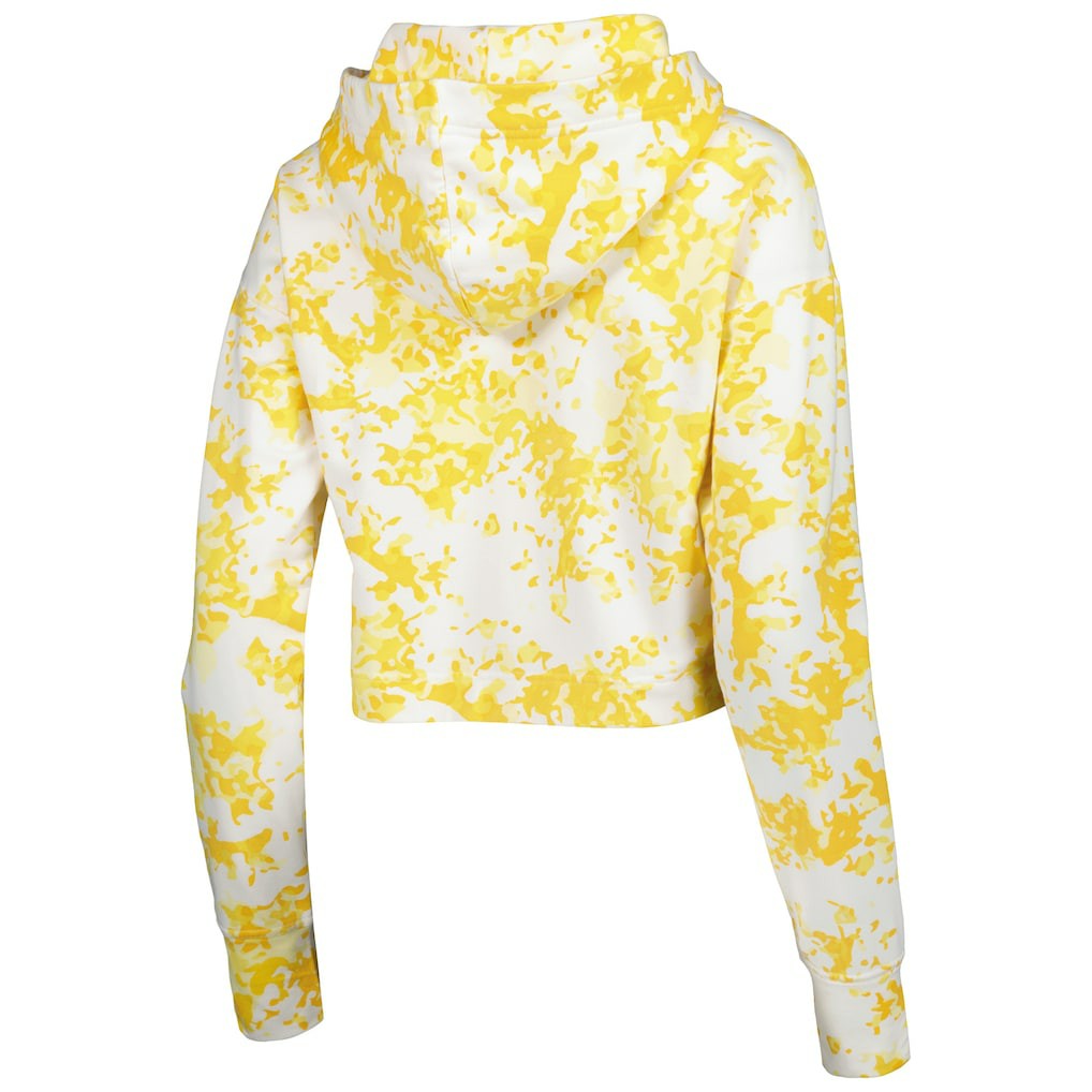 Denver Nuggets Lusso Women's Maia Tri-Blend Cropped Quarter-Zip Top Gold/White - NBA