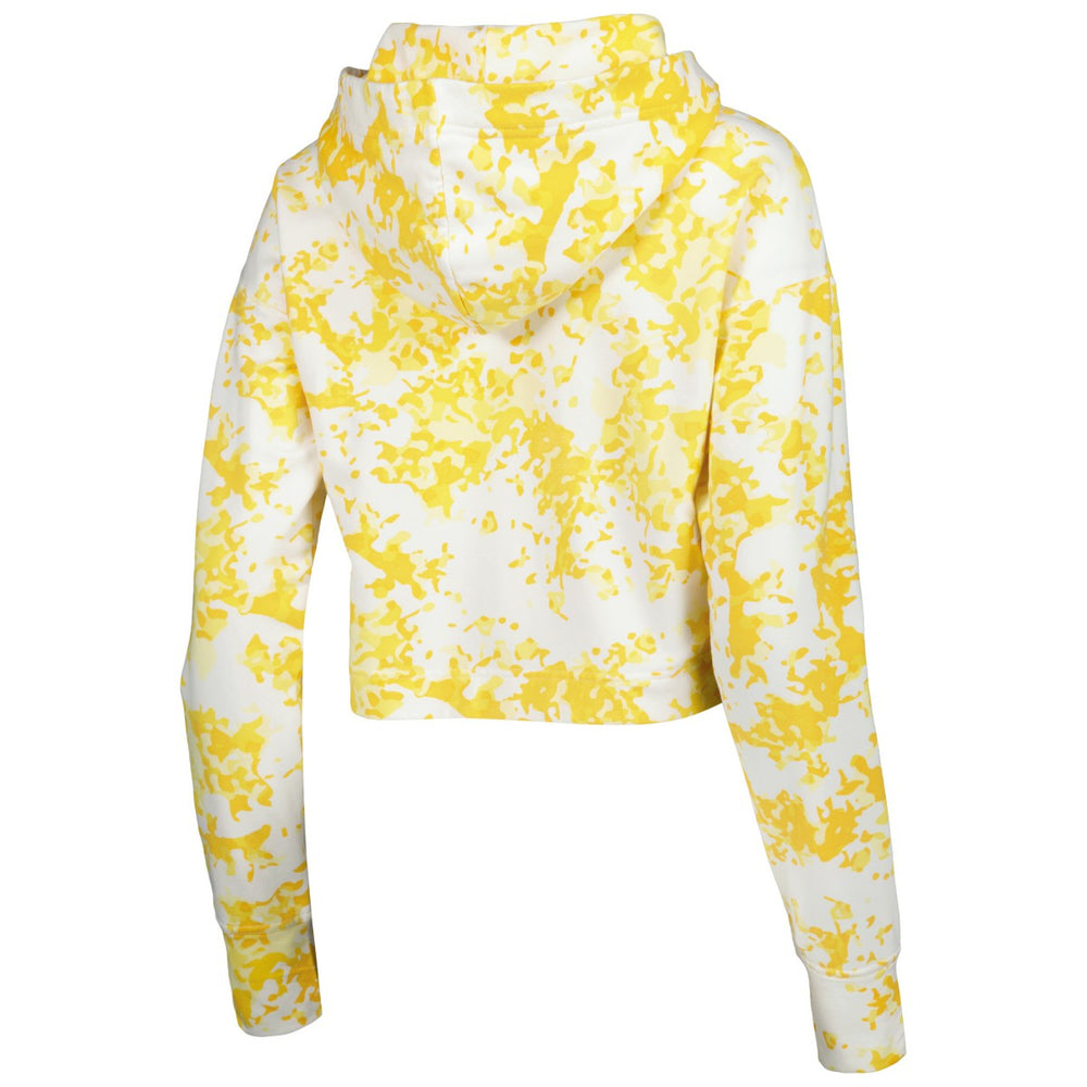Los Angeles Lakers Lusso Women's Maia Tri-Blend Cropped Quarter-Zip Top Gold/White - NBA