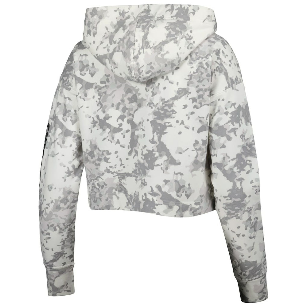 Chicago Bulls Lusso Women's Maia Tri-Blend Cropped Quarter-Zip Top Gray/White - NBA