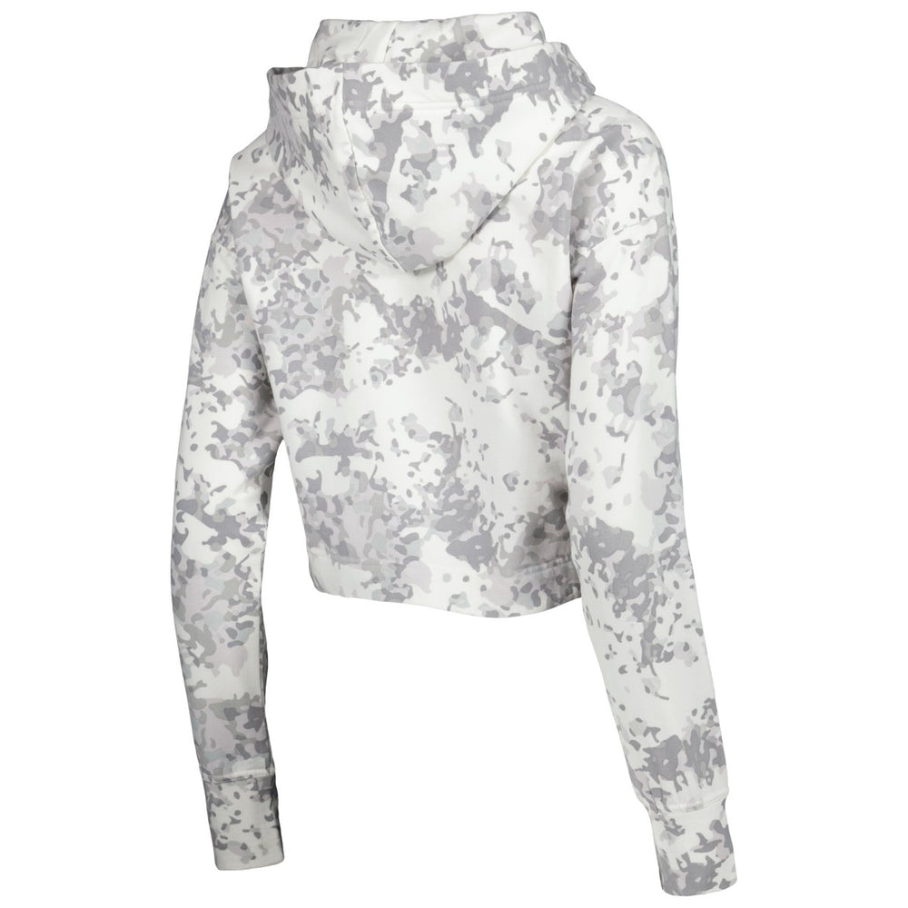 Phoenix Suns Lusso Women's Maia Tri-Blend Cropped Quarter-Zip Top Gray/White - NBA