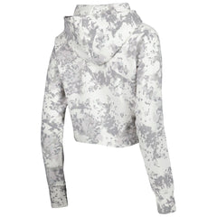 Phoenix Suns Lusso Women's Maia Tri-Blend Cropped Quarter-Zip Top Gray/White - NBA