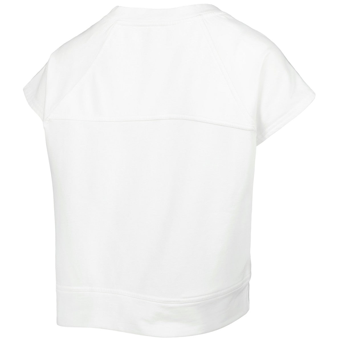 Phoenix Suns Lusso Women's Margot Cropped Tri-Blend Cap Sleeve Sweatshirt White - NBA