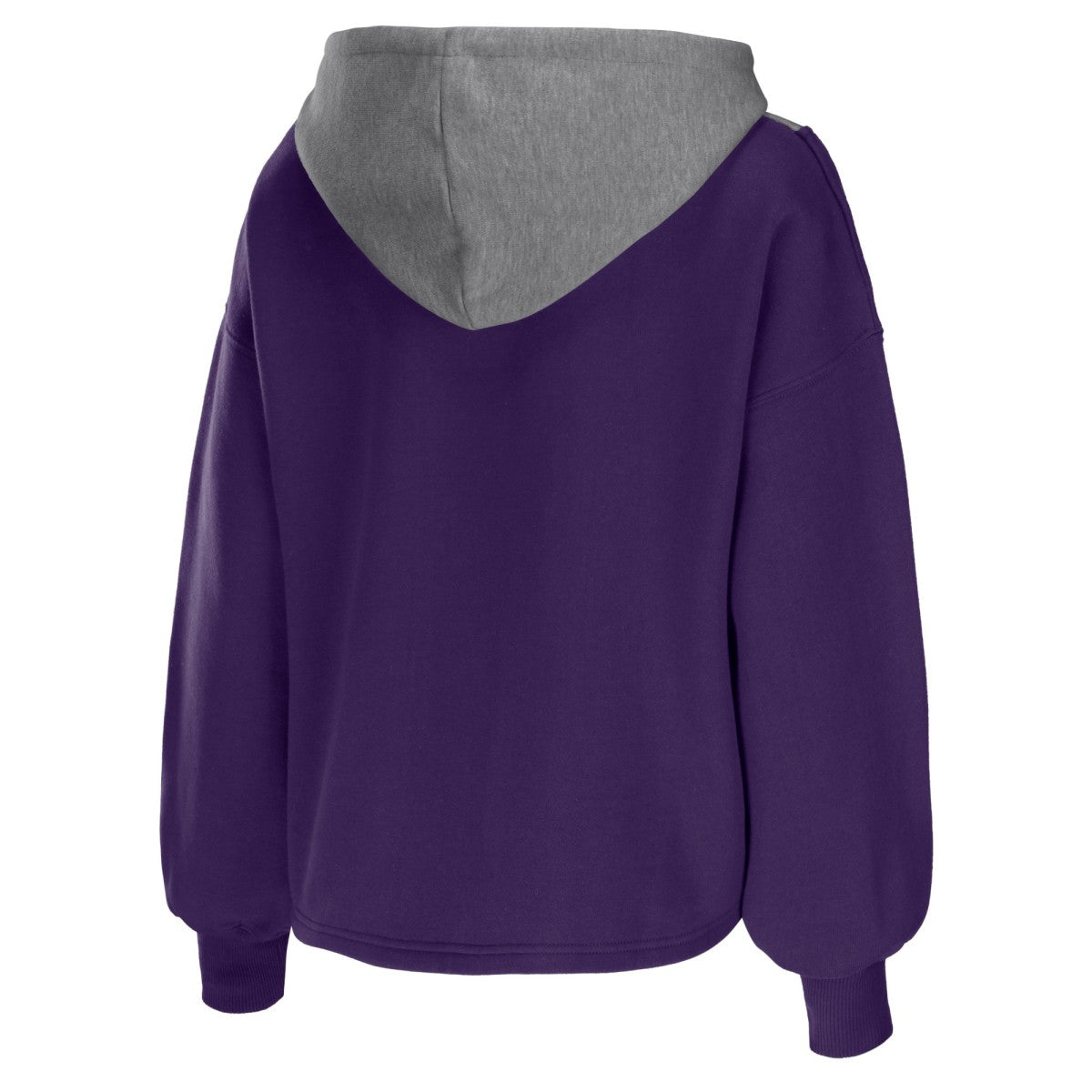 Phoenix Suns WEAR by Erin Andrews Women's Pieced Quarter-Zip Hoodie Jacket Purple - NBA