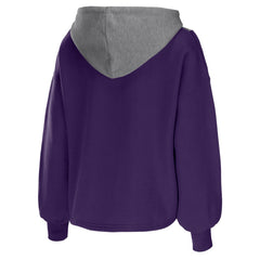 Phoenix Suns WEAR by Erin Andrews Women's Pieced Quarter-Zip Hoodie Jacket Purple - NBA