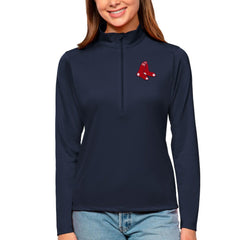 Boston Red Sox Antigua Women's Tribute Quarter-Zip Pullover Top - MLB