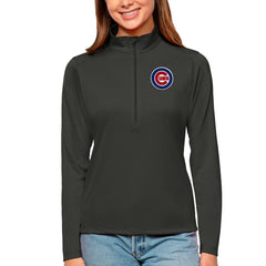 Chicago Cubs Antigua Women's Tribute Quarter-Zip Pullover Top - MLB