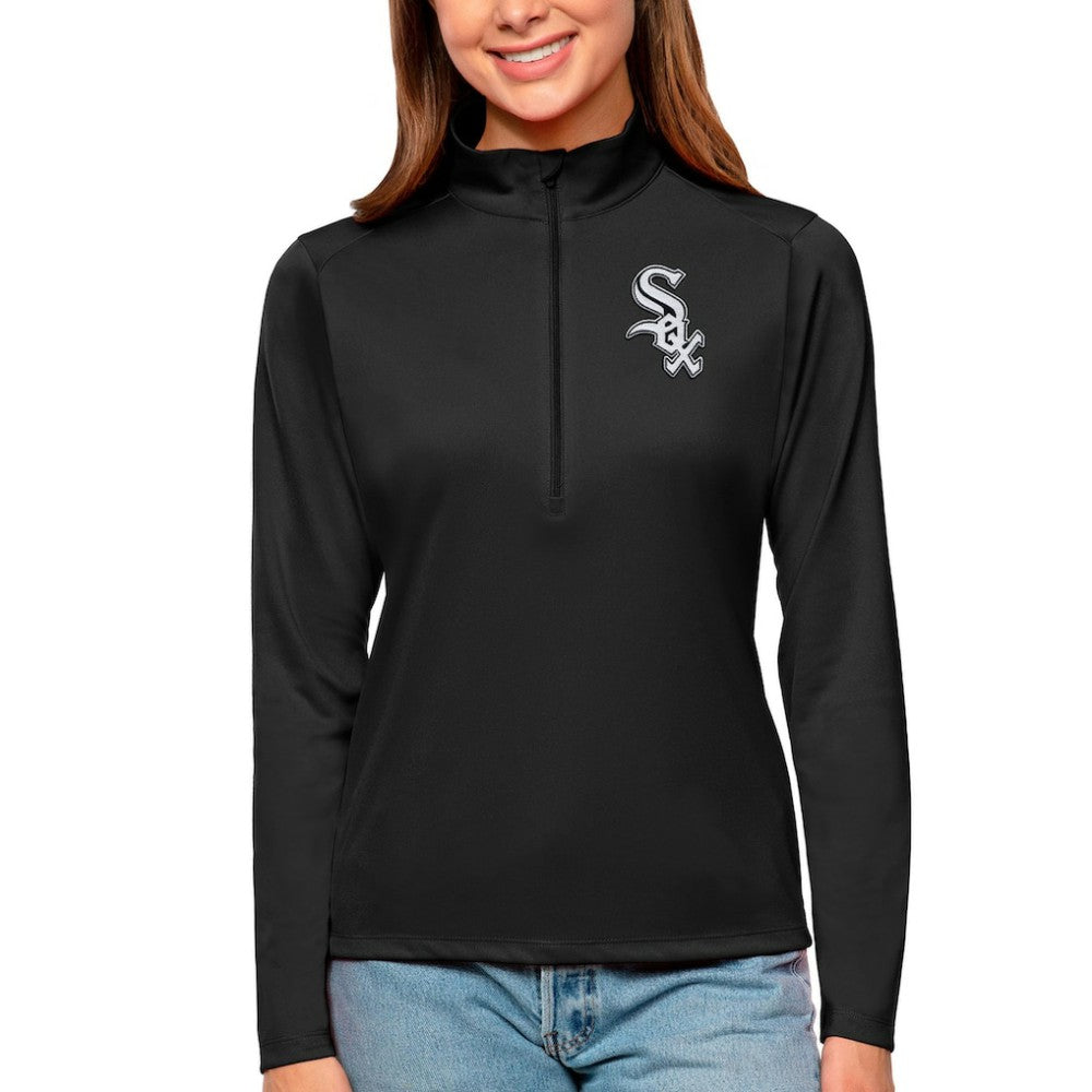 Chicago White Sox Antigua Women's Tribute Quarter-Zip Pullover Top - MLB