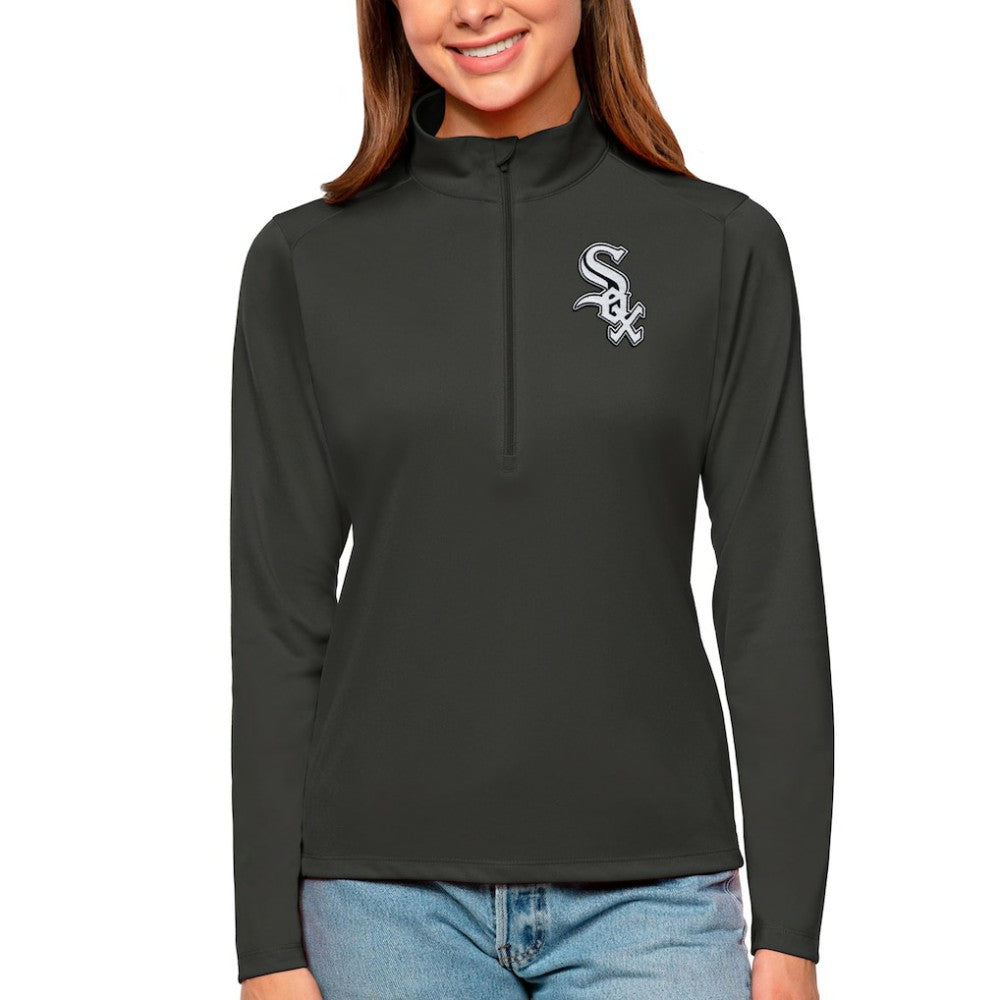 Chicago White Sox Antigua Women's Tribute Quarter-Zip Pullover Top - MLB
