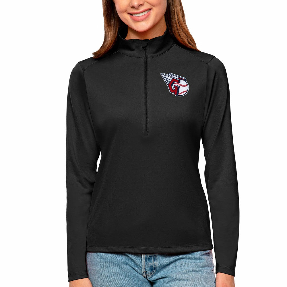 Cleveland Guardians Antigua Women's Tribute Quarter-Zip Pullover Top - MLB