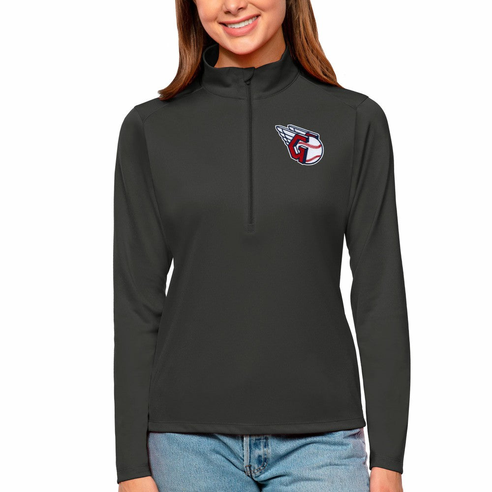 Cleveland Guardians Antigua Women's Tribute Quarter-Zip Pullover Top - MLB