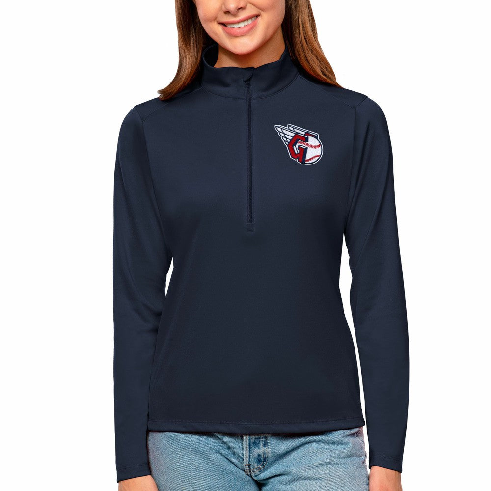 Cleveland Guardians Antigua Women's Tribute Quarter-Zip Pullover Top - MLB