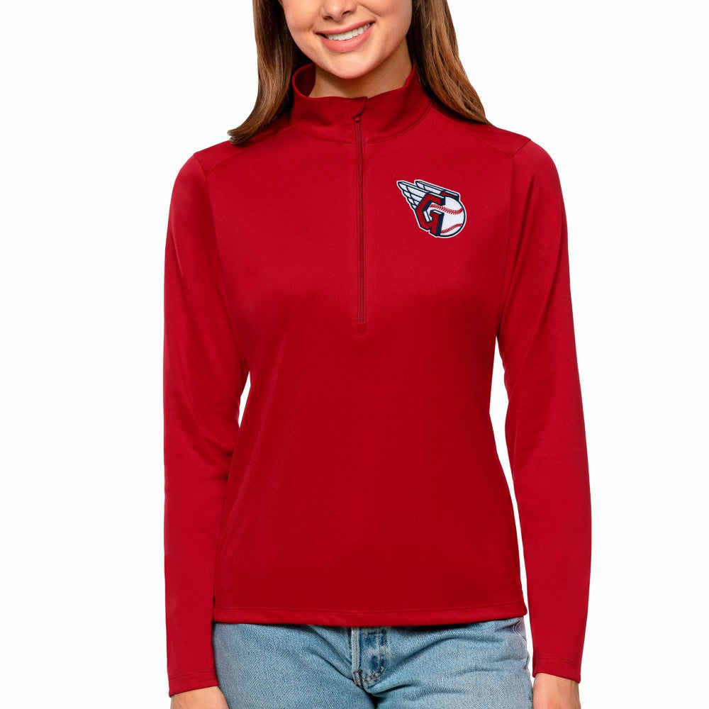 Cleveland Guardians Antigua Women's Tribute Quarter-Zip Pullover Top - MLB