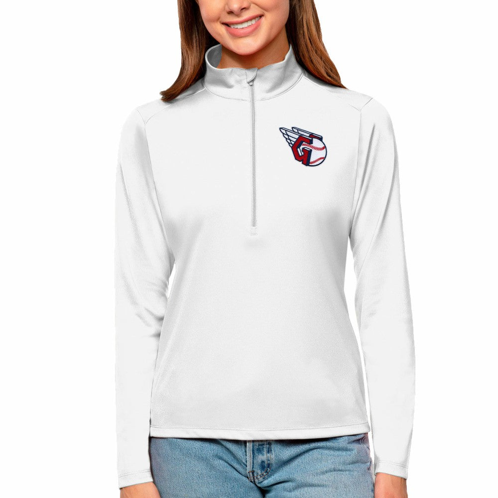Cleveland Guardians Antigua Women's Tribute Quarter-Zip Pullover Top - MLB