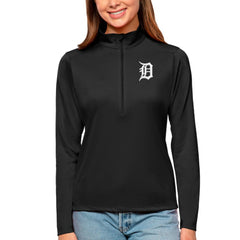 Detroit Tigers Antigua Women's Tribute Quarter-Zip Pullover Top - MLB