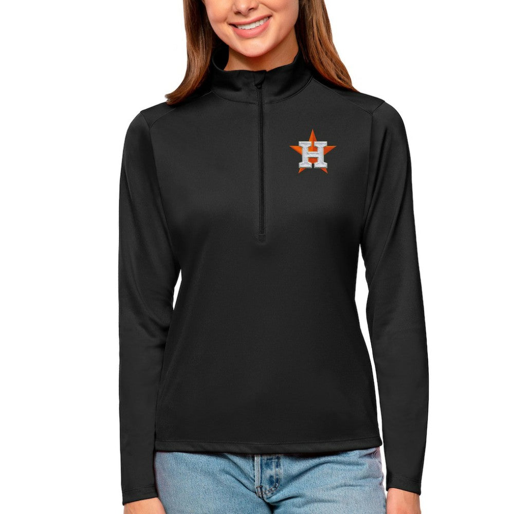 Houston Astros Antigua Women's Tribute Quarter-Zip Pullover Top - MLB