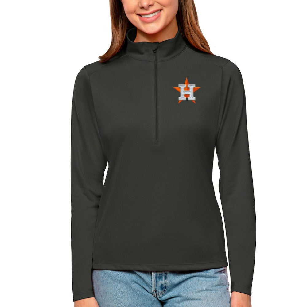 Houston Astros Antigua Women's Tribute Quarter-Zip Pullover Top - MLB