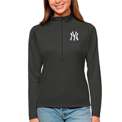 New York Yankees Antigua Women's Tribute Quarter-Zip Pullover Top - MLB