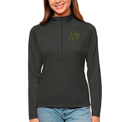 Athletics Antigua Women's Tribute Quarter-Zip Pullover Top - MLB