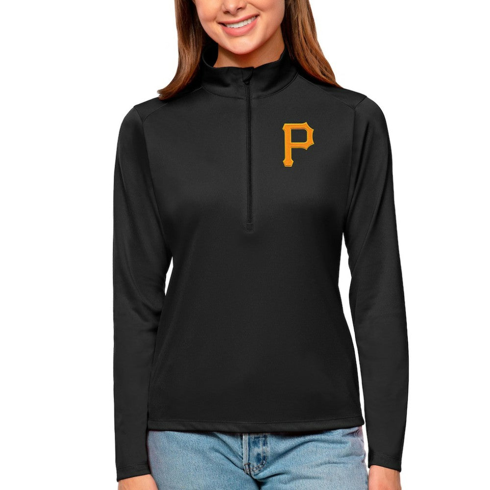 Pittsburgh Pirates Antigua Women's Tribute Quarter-Zip Pullover Top - MLB