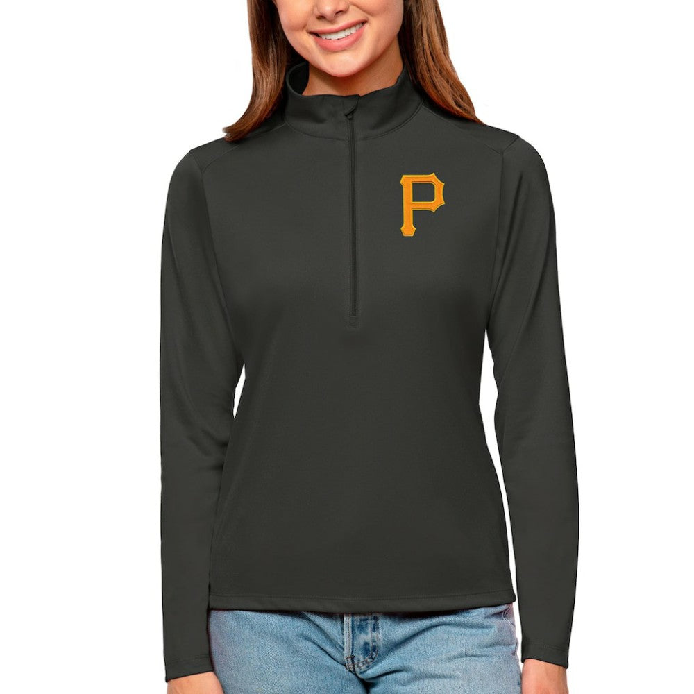 Pittsburgh Pirates Antigua Women's Tribute Quarter-Zip Pullover Top - MLB