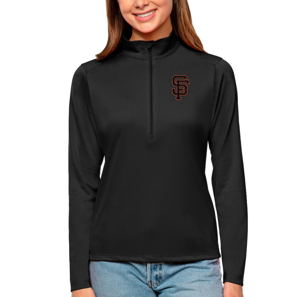 San Francisco Giants Antigua Women's Tribute Quarter-Zip Pullover Top - MLB