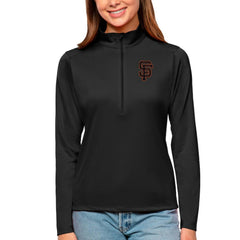 San Francisco Giants Antigua Women's Tribute Quarter-Zip Pullover Top - MLB