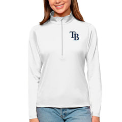 Tampa Bay Rays Antigua Women's Tribute Quarter-Zip Pullover Top - MLB
