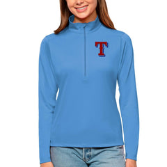 Texas Rangers Antigua Women's Tribute Quarter-Zip Pullover Top - MLB