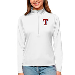 Texas Rangers Antigua Women's Tribute Quarter-Zip Pullover Top - MLB
