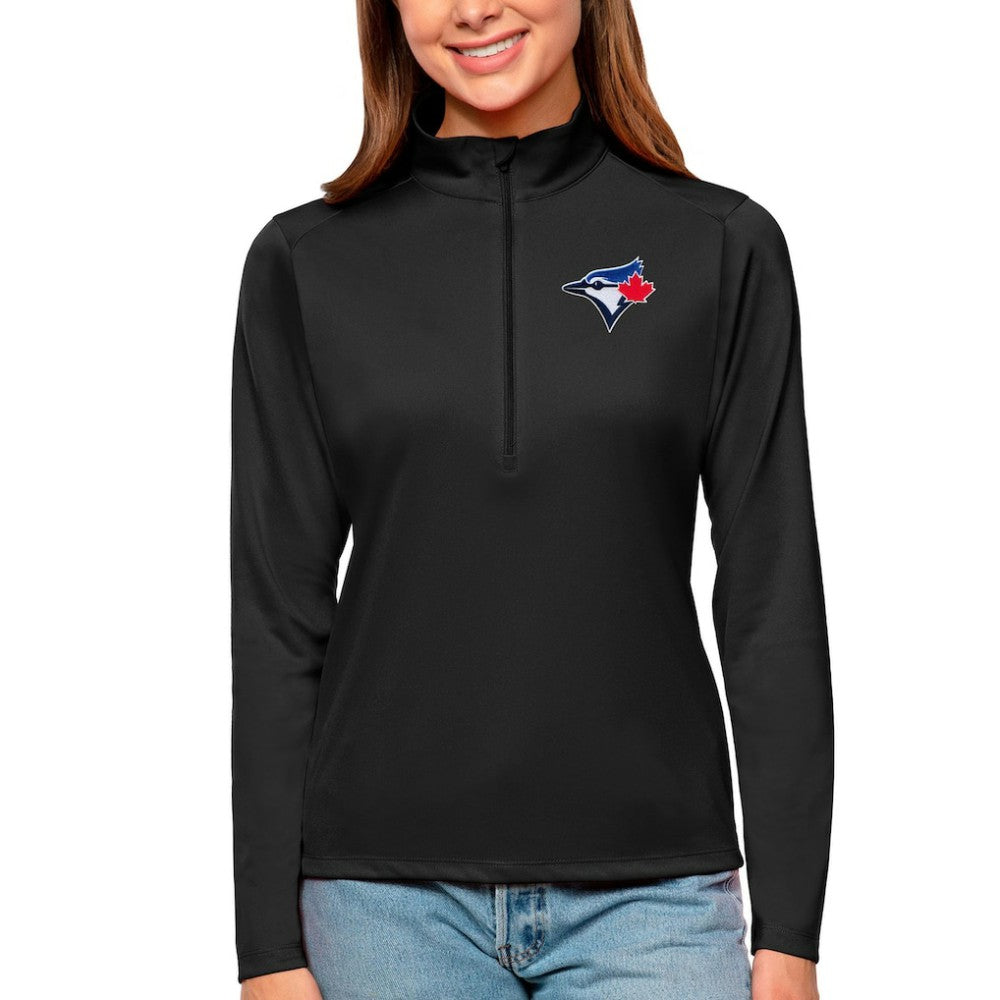 Toronto Blue Jays Antigua Women's Tribute Quarter-Zip Pullover Top - MLB