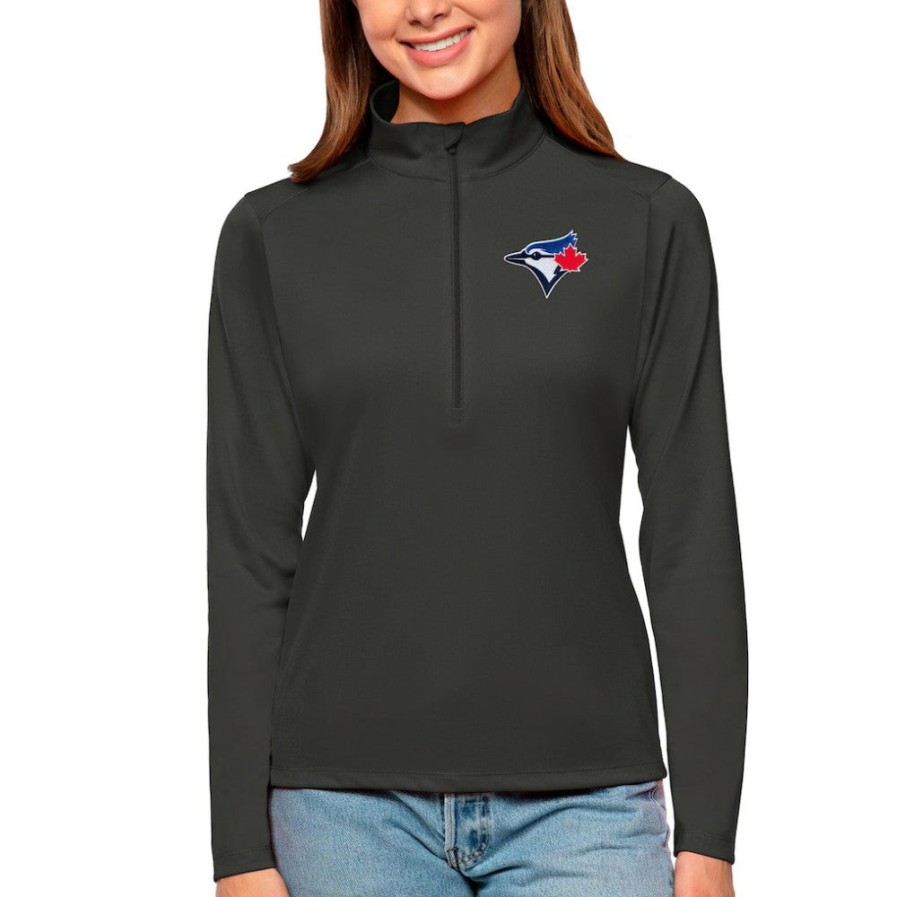 Toronto Blue Jays Antigua Women's Tribute Quarter-Zip Pullover Top - MLB