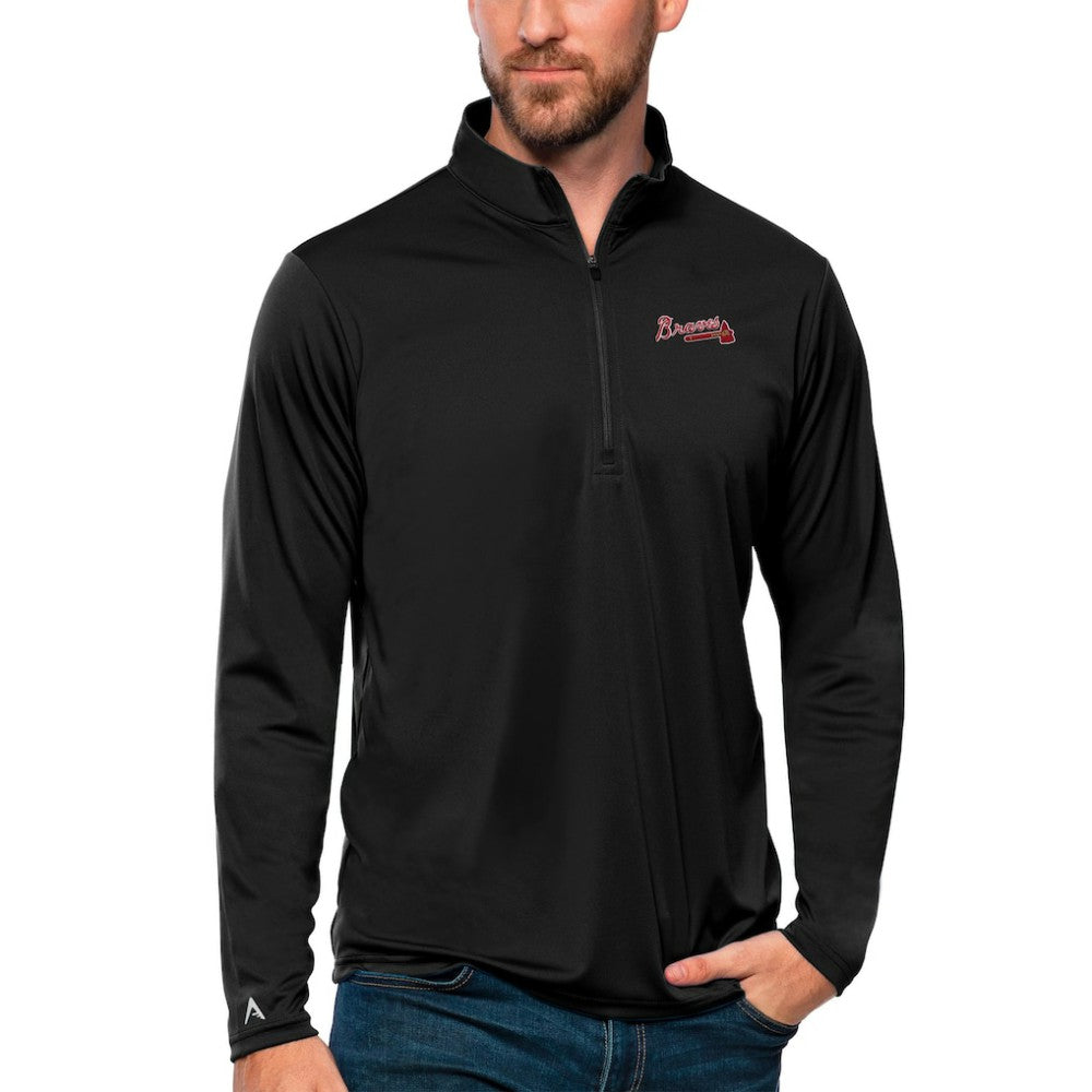 Atlanta Braves Antigua Tribute Quarter-Zip Pullover Top - MLB