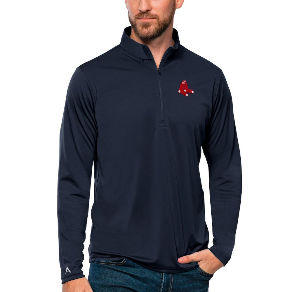 Boston Red Sox Antigua Tribute Quarter-Zip Pullover Top - MLB