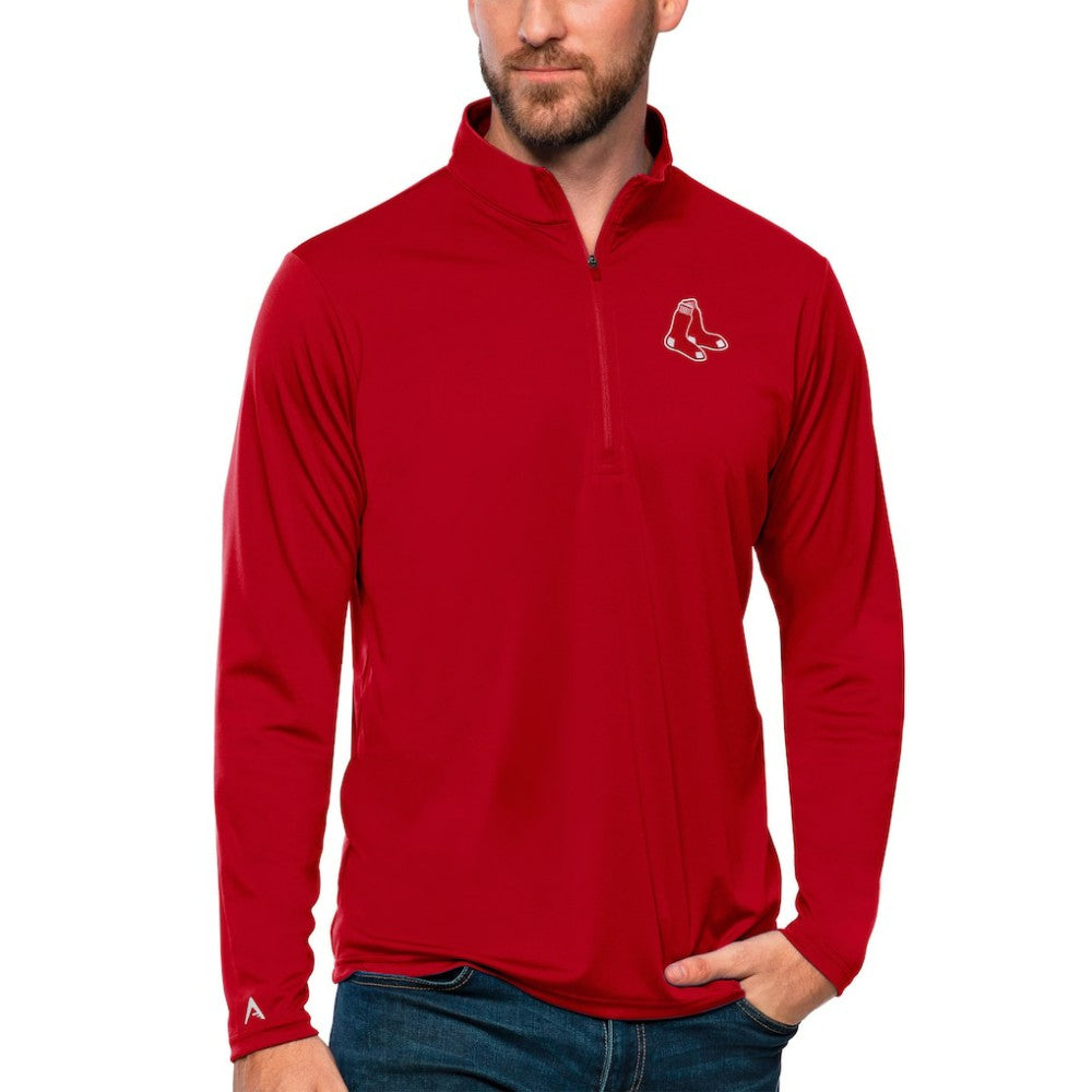 Boston Red Sox Antigua Tribute Quarter-Zip Pullover Top - MLB