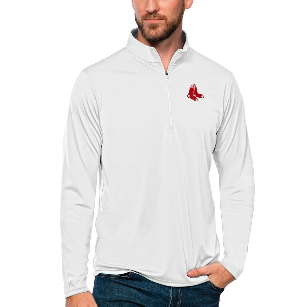 Boston Red Sox Antigua Tribute Quarter-Zip Pullover Top - MLB