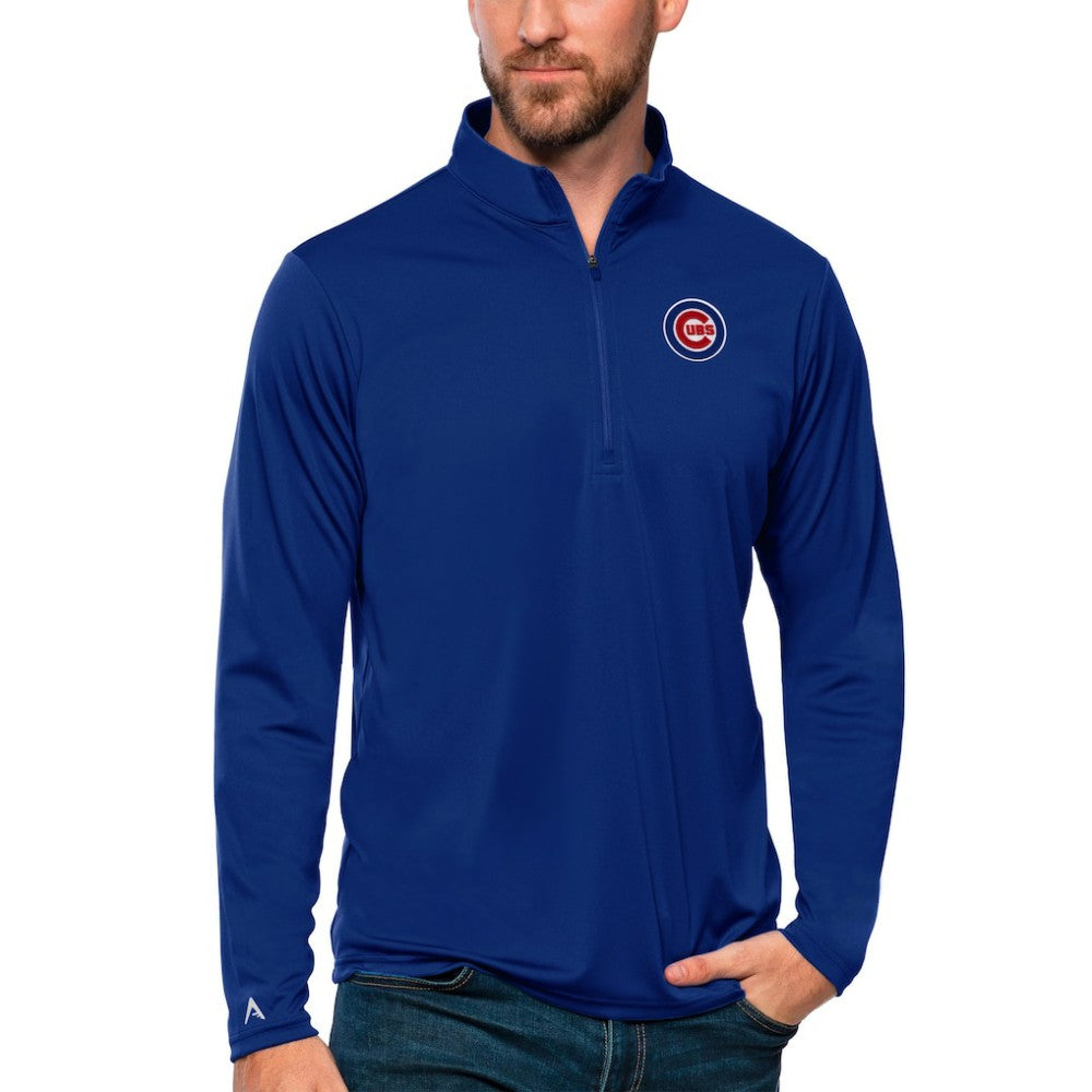 Chicago Cubs Antigua Tribute Quarter-Zip Pullover Top - MLB