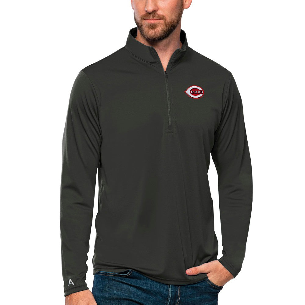 Cincinnati Reds Antigua Tribute Quarter-Zip Pullover Top - MLB