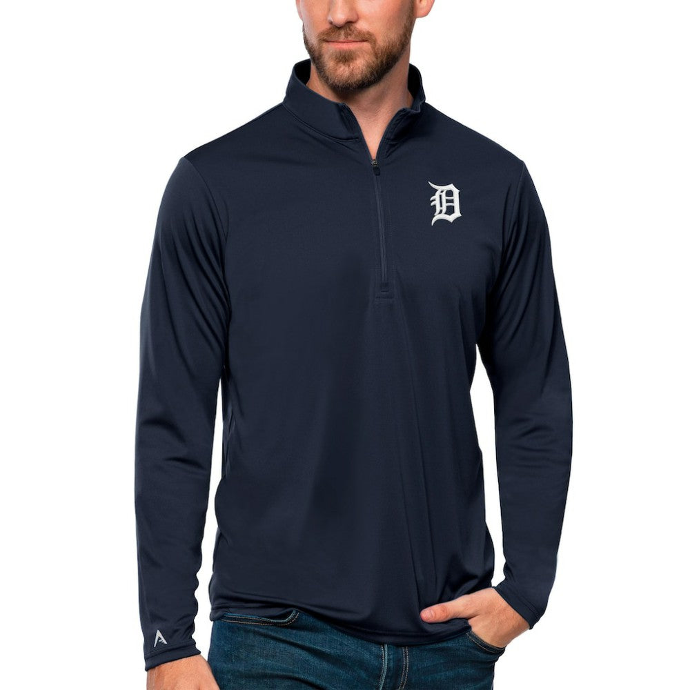 Detroit Tigers Antigua Tribute Quarter-Zip Pullover Top - MLB